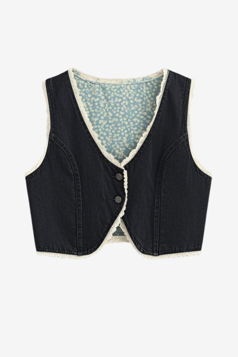 Crop-Slung Lounge Vest