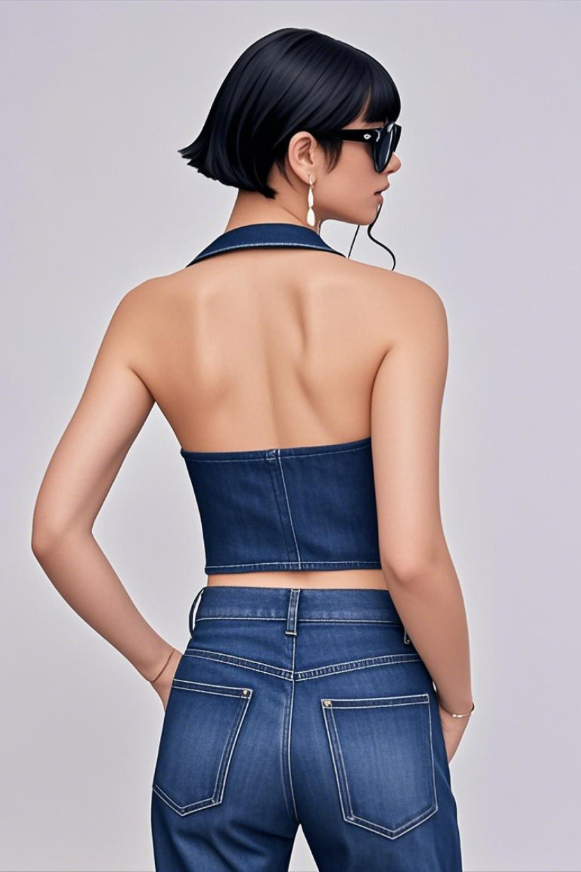 Backless Braided Vest