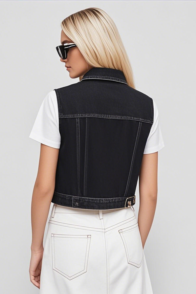 Fashionable Relaxed Trucker Vest