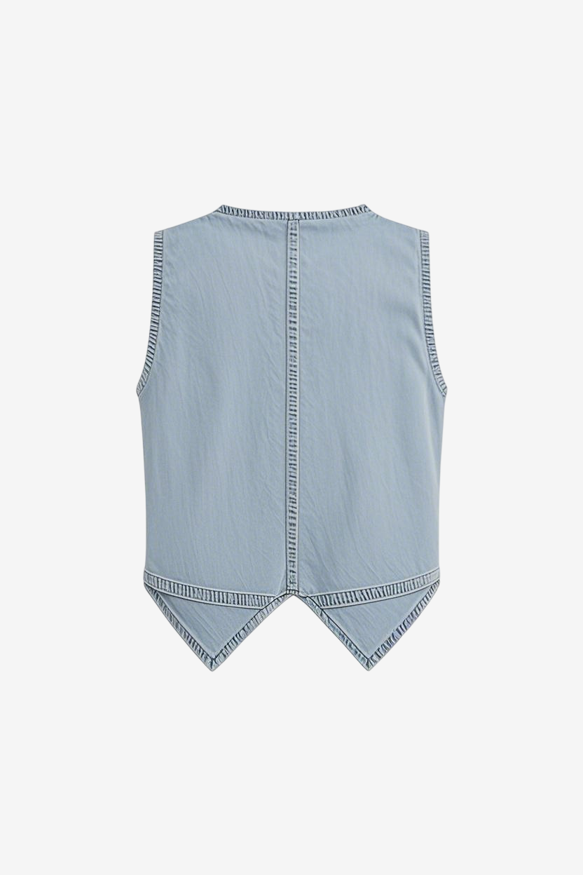Fitted Relaxed Trucker Vest