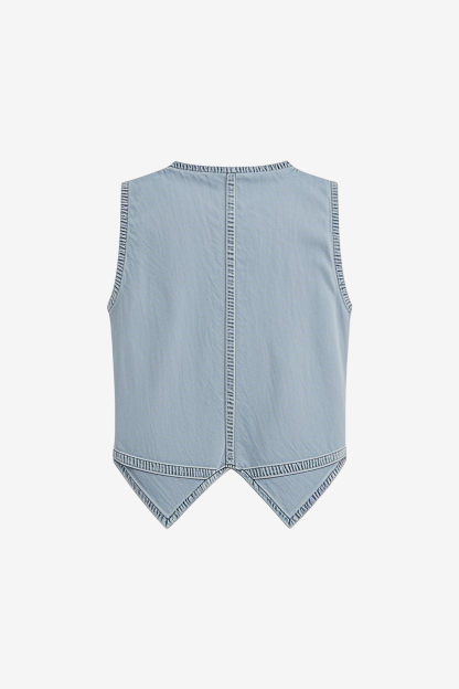 Fitted Relaxed Trucker Vest