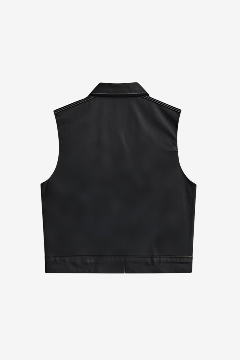 Fashionable Relaxed Trucker Vest