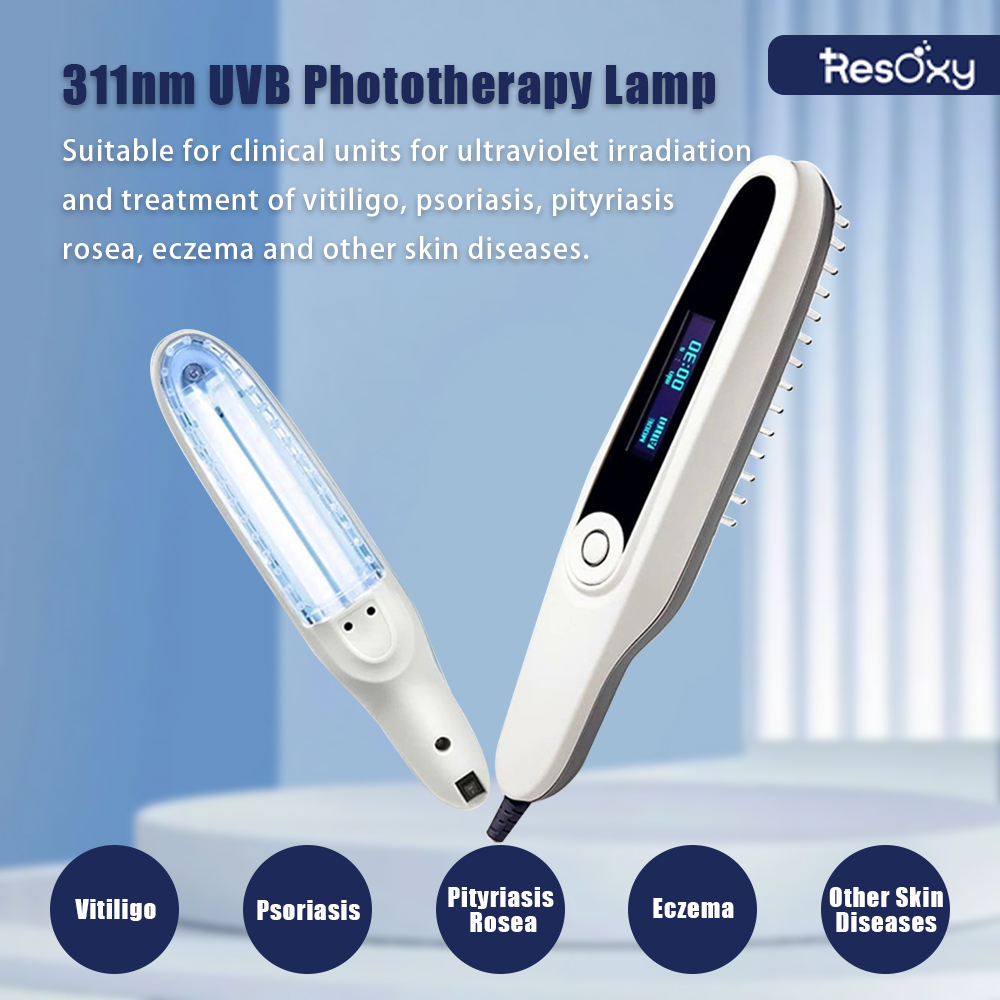 311nm UVB Phototherapy Lamp Narrowband – Handheld UVB Light Device Philips Bulb