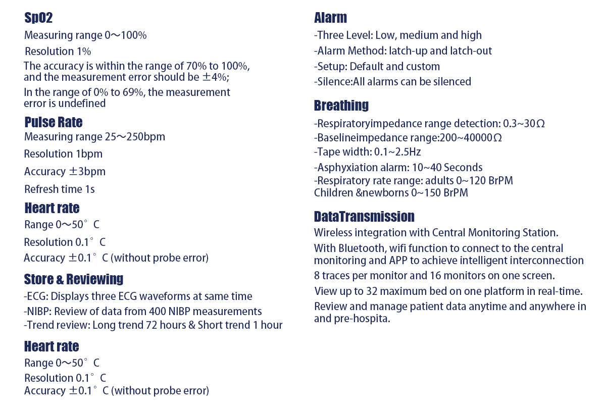 Patient Monitoring 8000C Vital Signs Monitor Vital Signs Monitoring for Ambulatory Care
