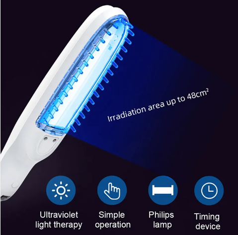 311nm UVB Phototherapy Lamp Narrowband – Handheld UVB Light Device Philips Bulb