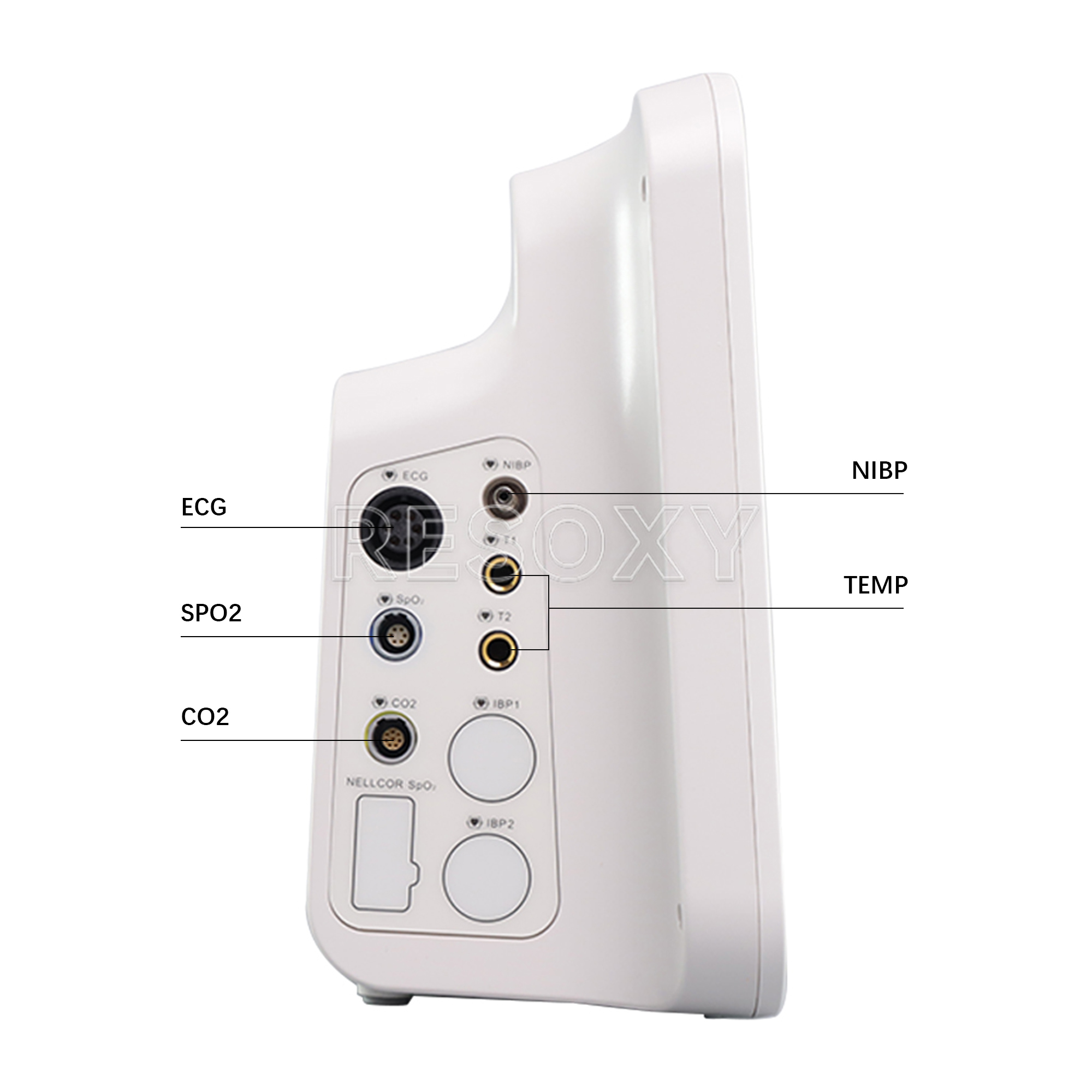  12.1" Patient Vital Signs Monitor ECG/NIBP/TEMP/RESP/SPO2/PR ICU Bedside