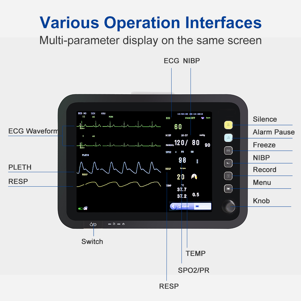 Patient Monitoring 8000C Vital Signs Monitor Vital Signs Monitoring for Ambulatory Care
