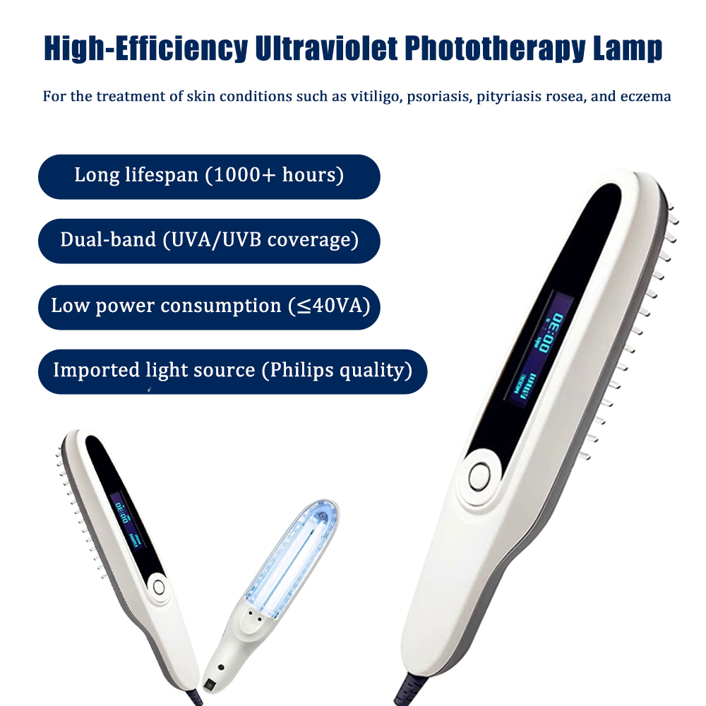 311nm UVB Phototherapy Lamp Narrowband – Handheld UVB Light Device Philips Bulb