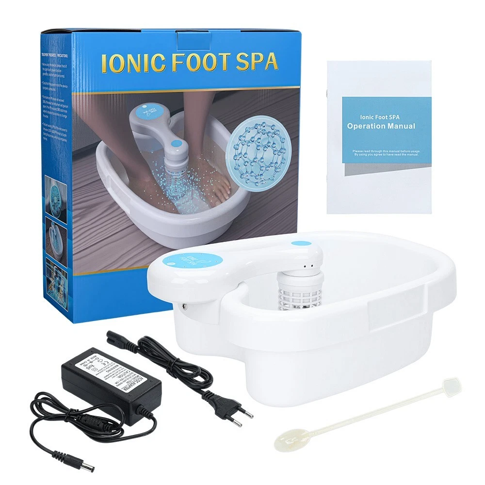 Ionic Detox Foot Bath Cleanse Spa Ion Kit Machine W/Tub Basin Array For Home