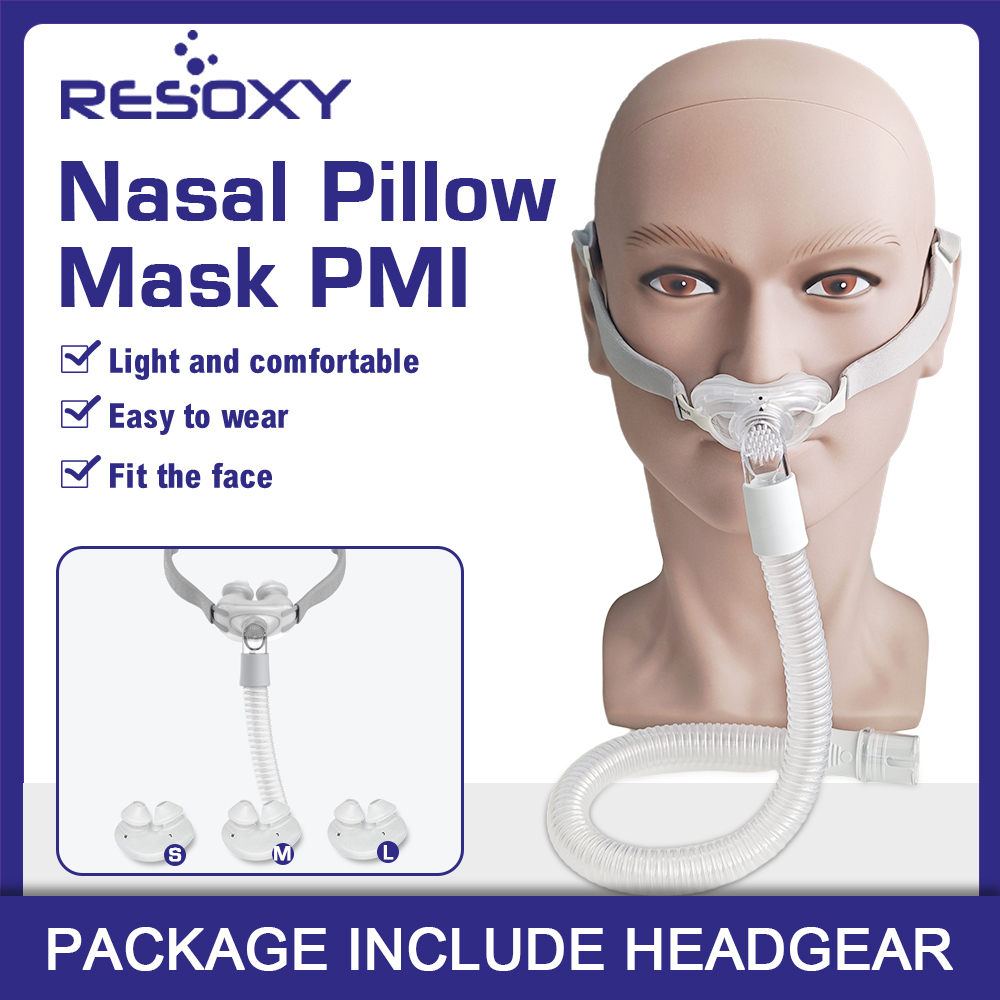 Resoxy Cpap Nasal Pillows Mask exchange Resmed Airfit P10 Sleep Apnea Nose Mask For Cpap&Bipap With S/M/L 3 Sizes Silicone