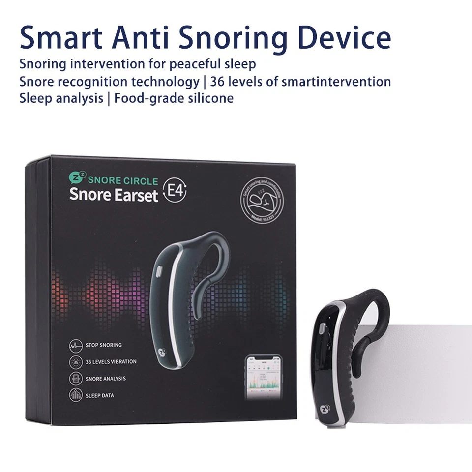 Snore Earset Snore recognition technology |36 levels of smartintervention