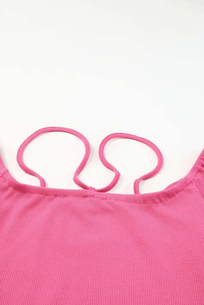 Rose Ribbed Off Shoulder Feather Cuff Bodycon Dress-yoyobikini