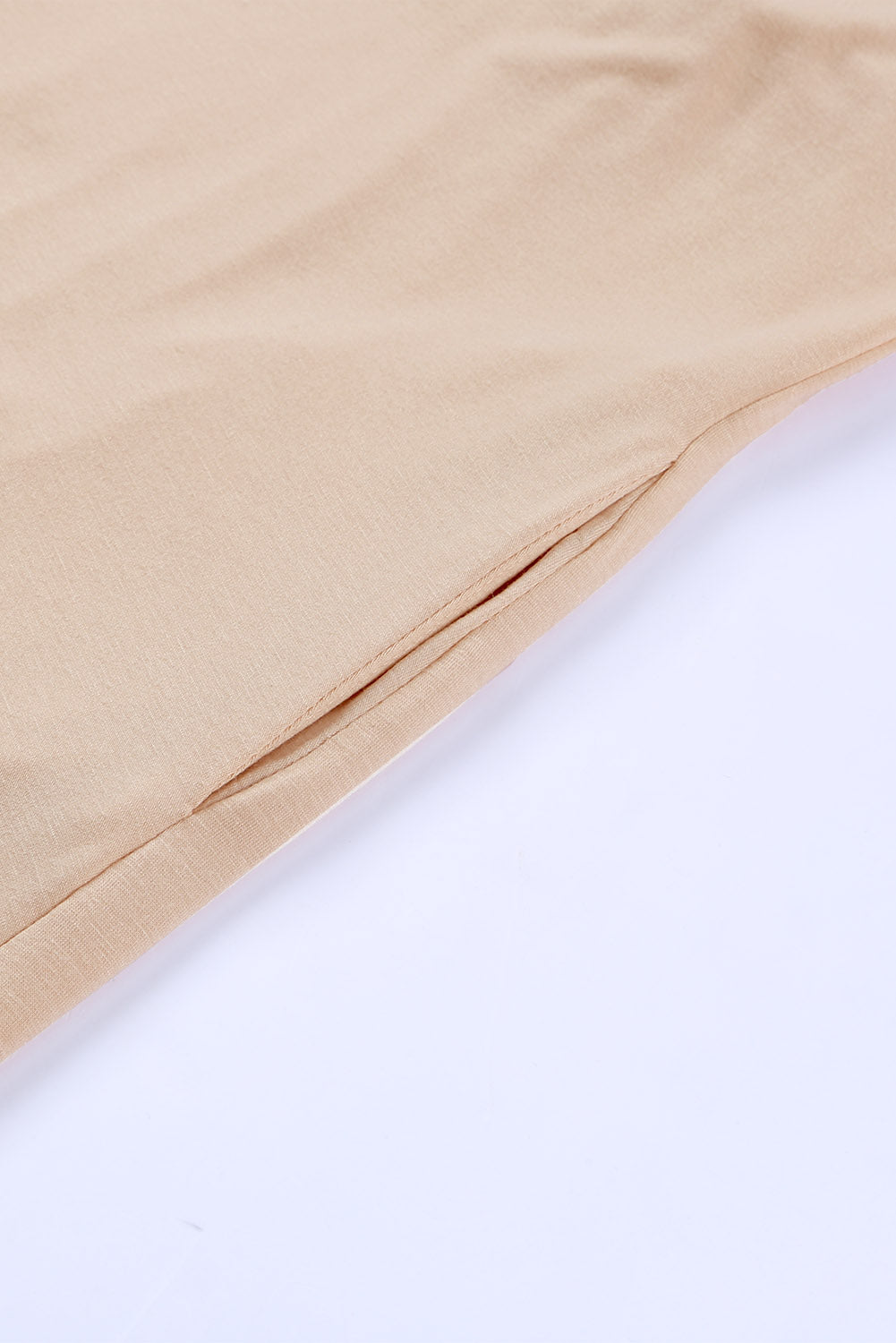 Apricot Long Sleeve Pockets High Low Open Front Cardigan-yoyobikini