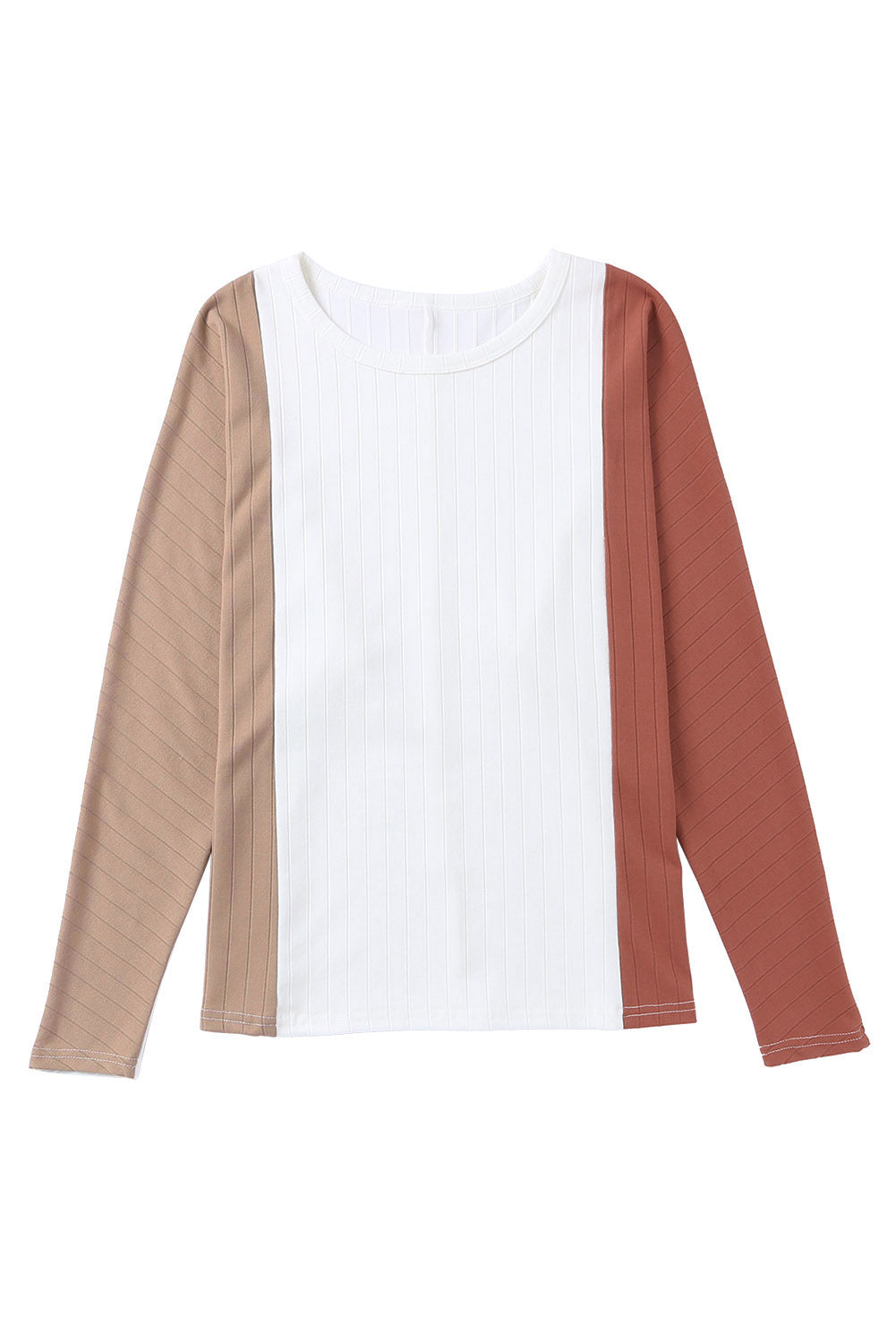 Apricot Colorblock Dolman Knit Top-yoyobikini