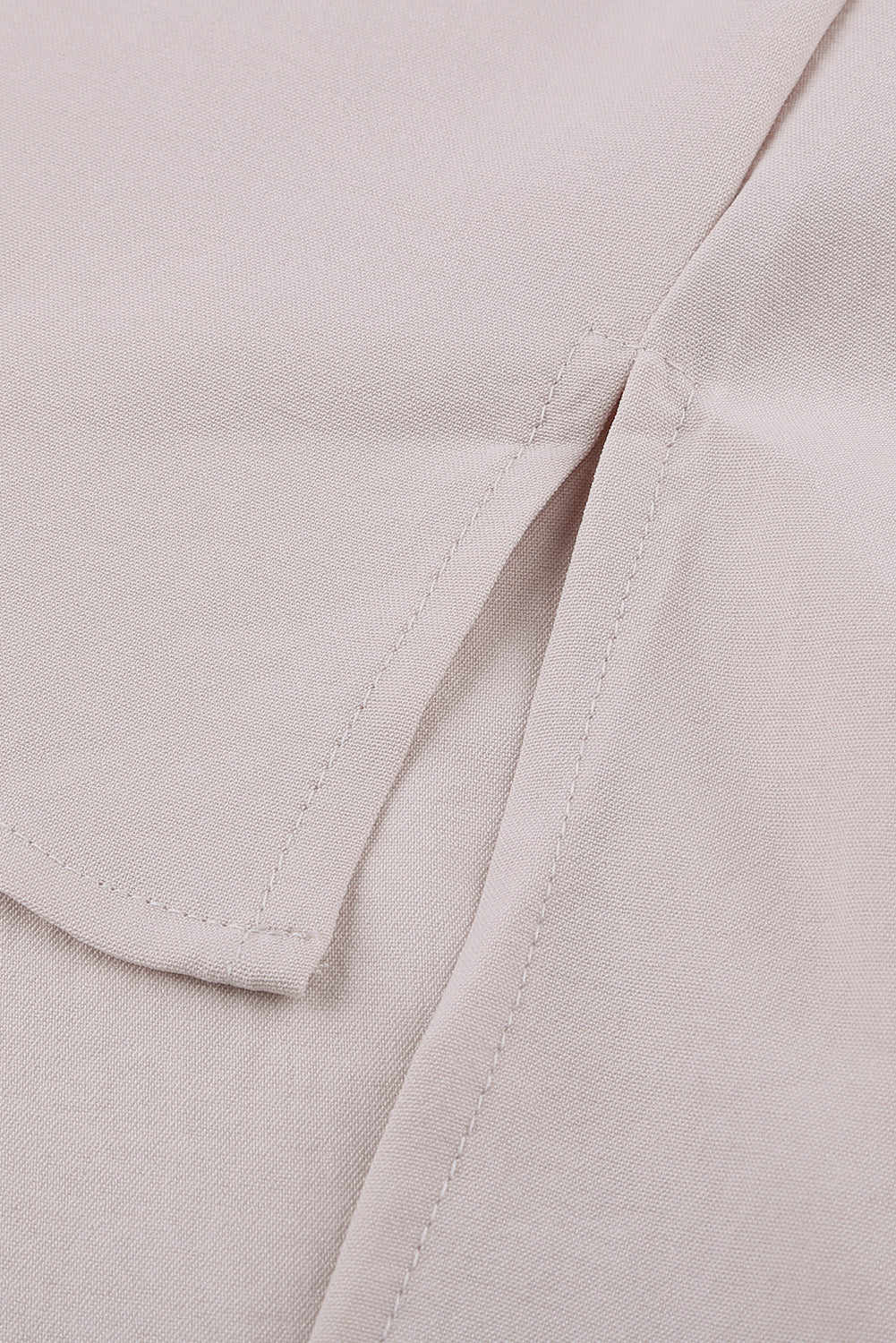 Apricot V Neck 3/4 Sleeve High Low Hem Shirt-yoyobikini