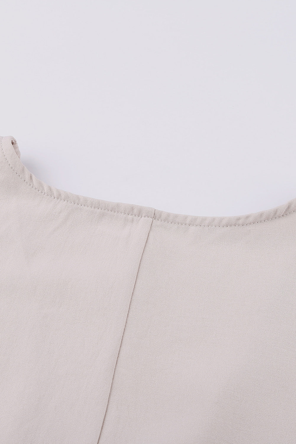 Apricot V Neck 3/4 Sleeve High Low Hem Shirt-yoyobikini