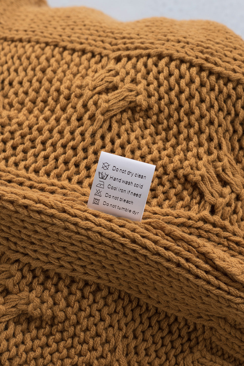 Cuddle Weather Cable Knit Handmade Turtleneck Sweater-yoyobikini
