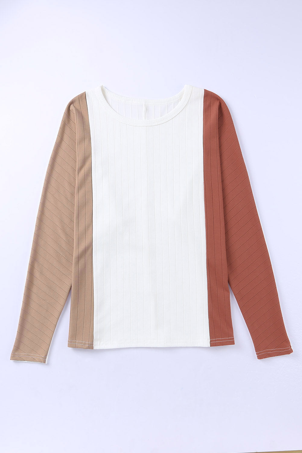 Apricot Colorblock Dolman Knit Top-yoyobikini