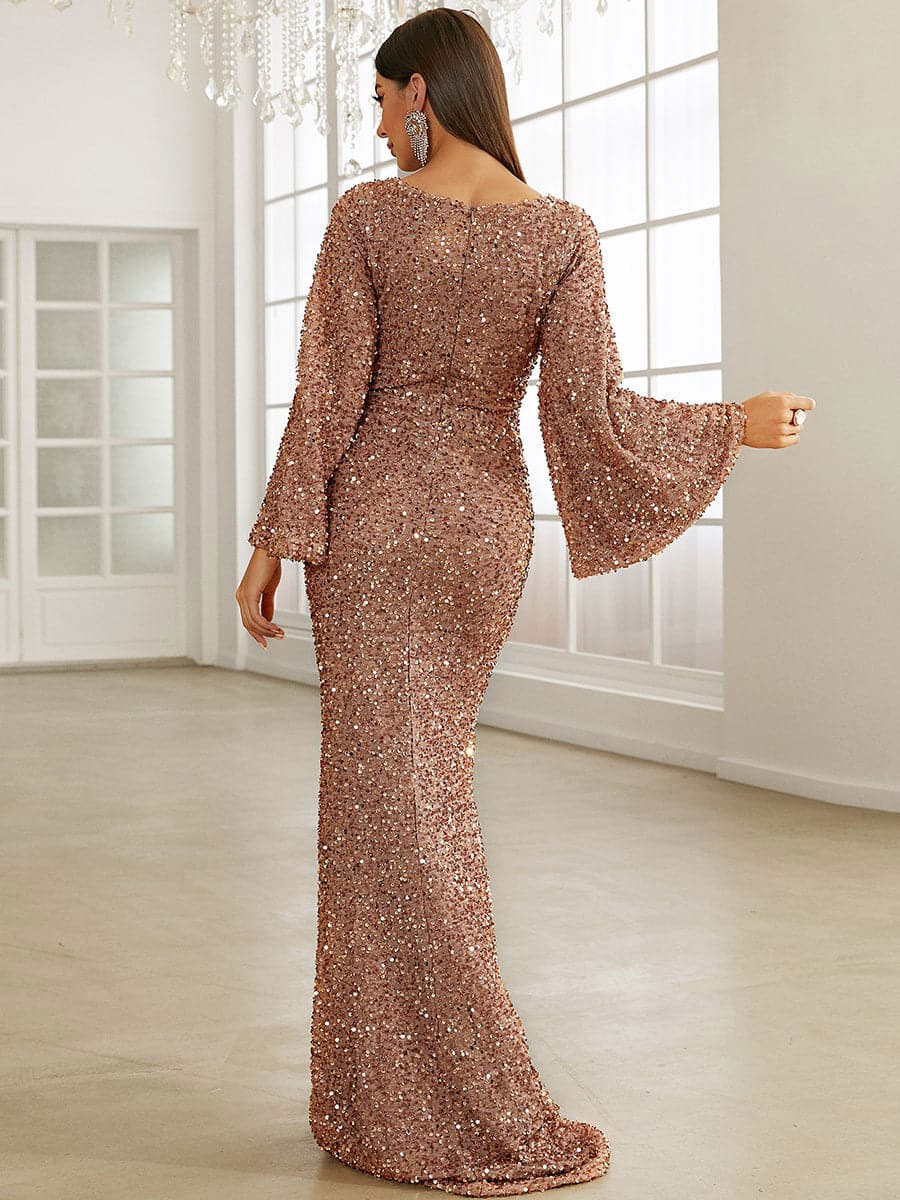 Sequins Mermaid Dress Sweetheart Neckline Elegant Party Dresses