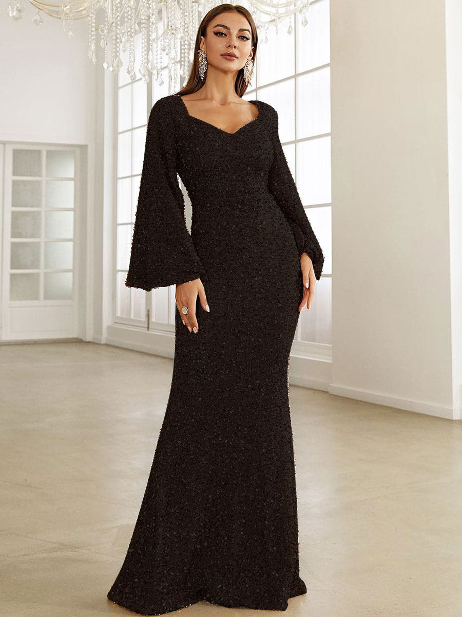 Sequins Mermaid Dress Sweetheart Neckline Elegant Party Dresses