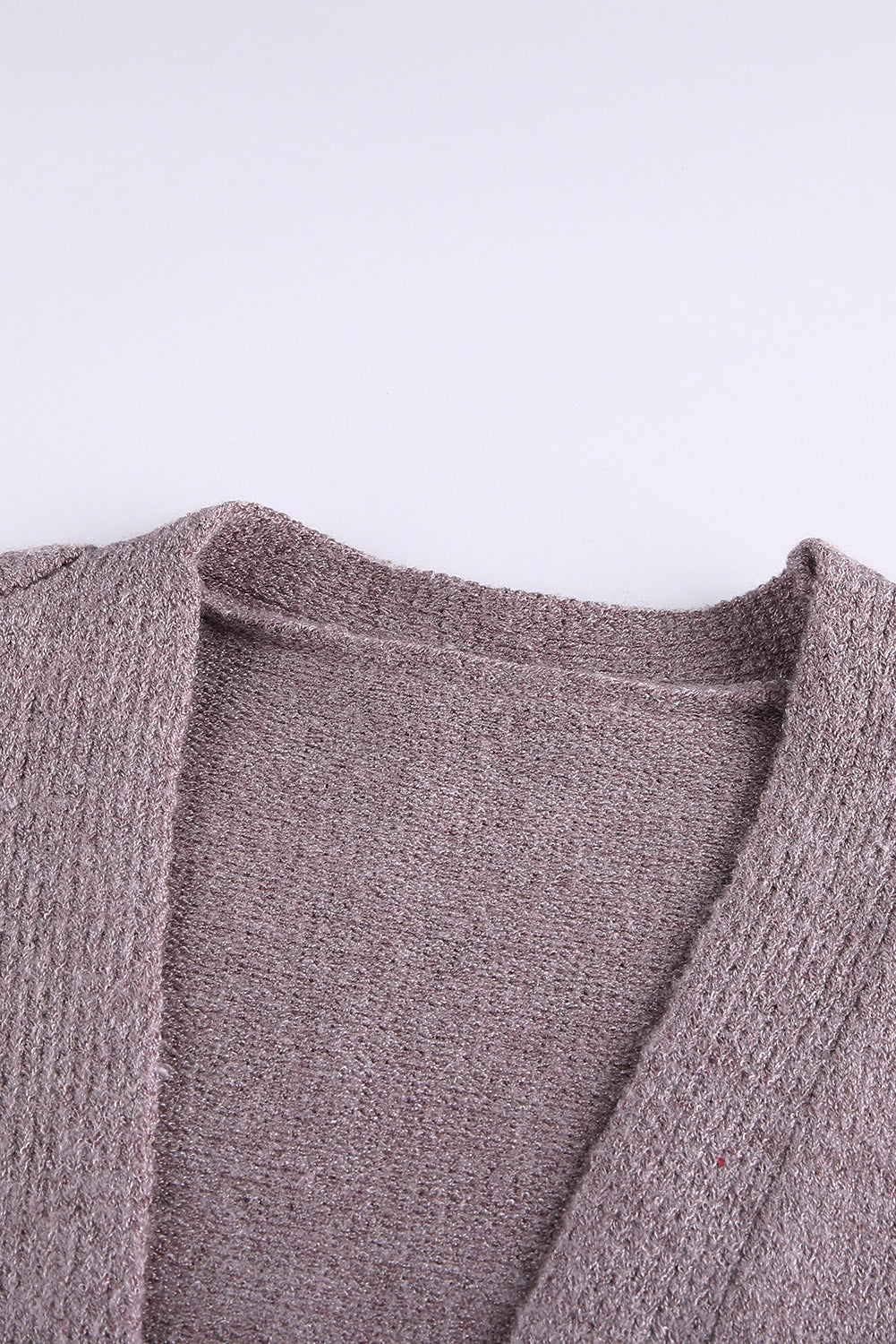 Open Front Colorblock Cardigan with Pockets-yoyobikini