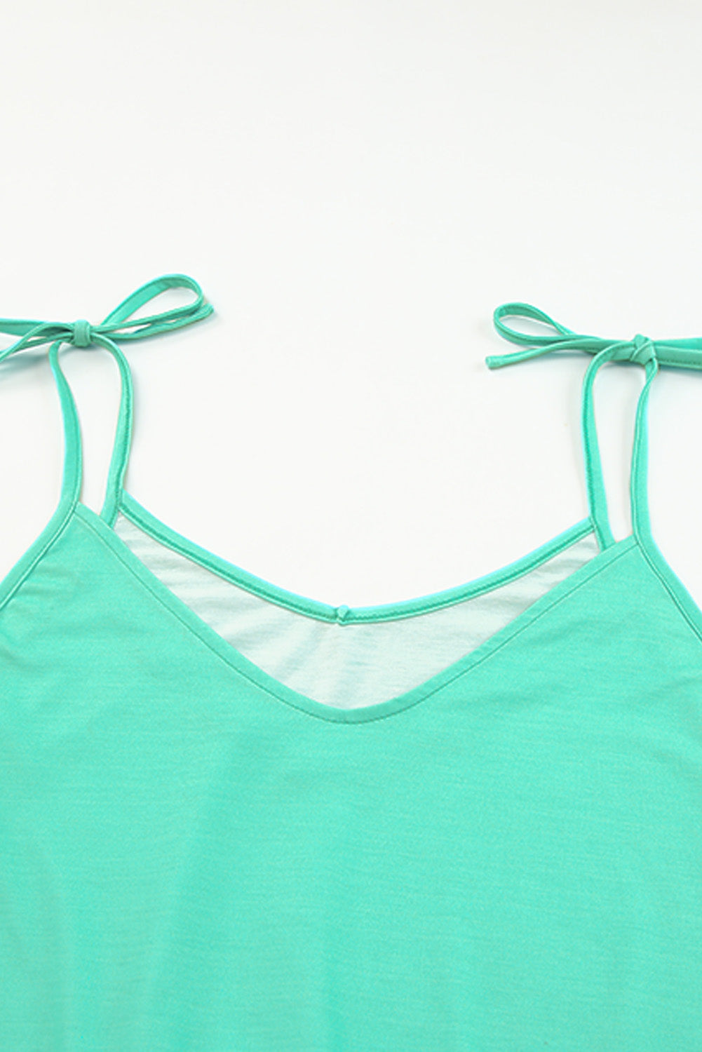 Green Shiny Leopard Print Drawstring Strappy Dress-yoyobikini