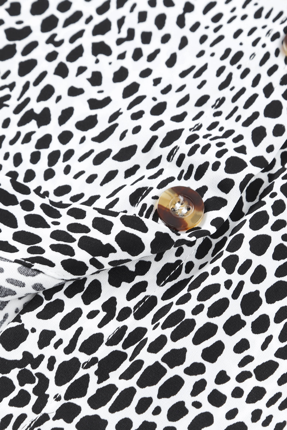 Long Sleeve Leopard Animal Print Shirt Dress-yoyobikini