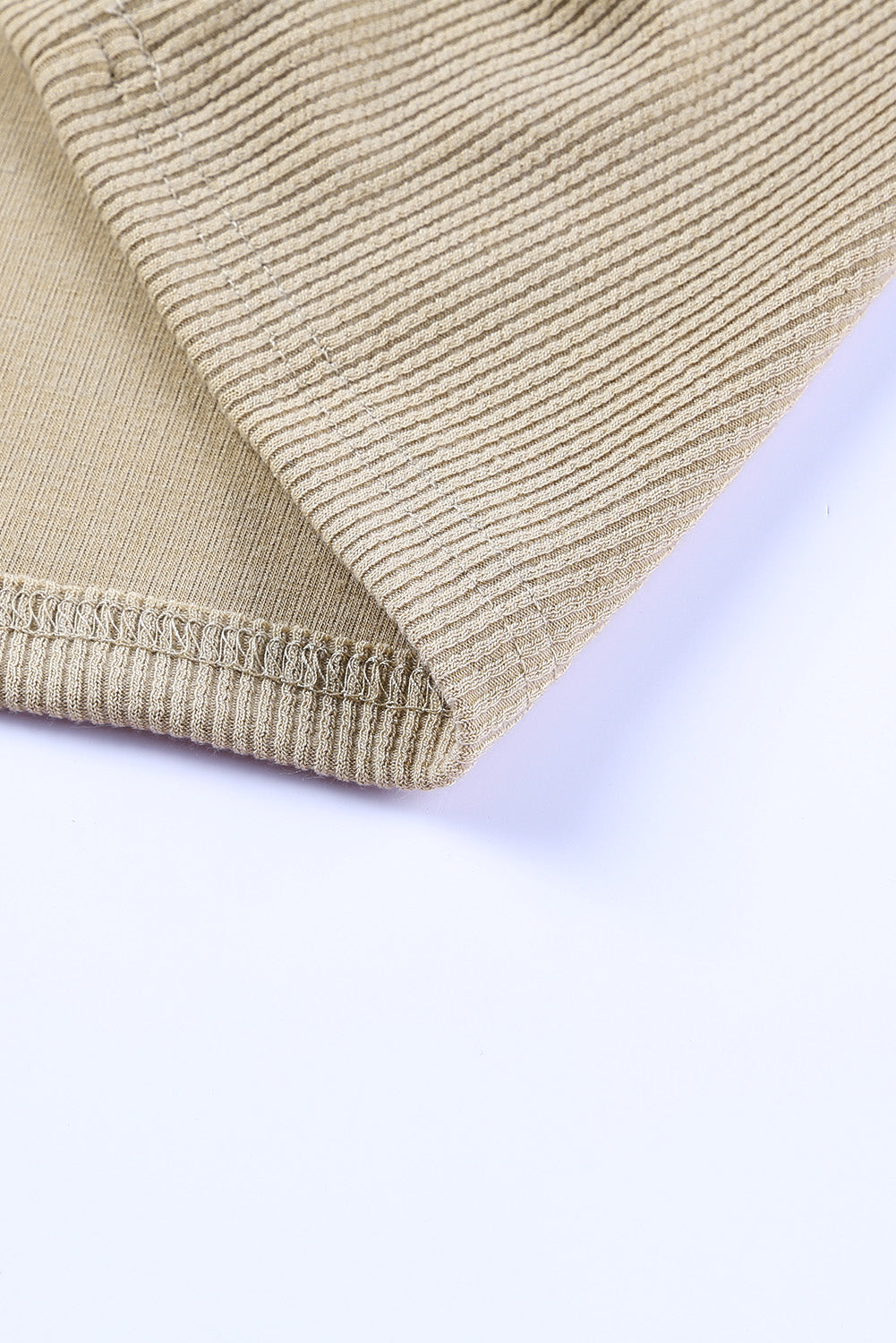 Apricot Buttons Long Sleeve Knitted Bodycon Dress-yoyobikini