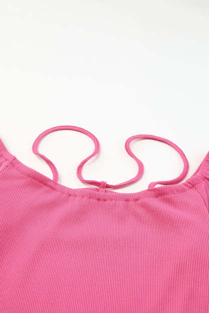 Rose Ribbed Off Shoulder Feather Cuff Bodycon Dress-yoyobikini