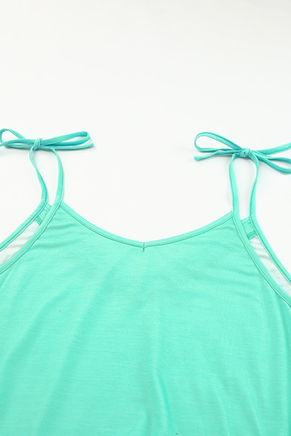 Green Shiny Leopard Print Drawstring Strappy Dress-yoyobikini