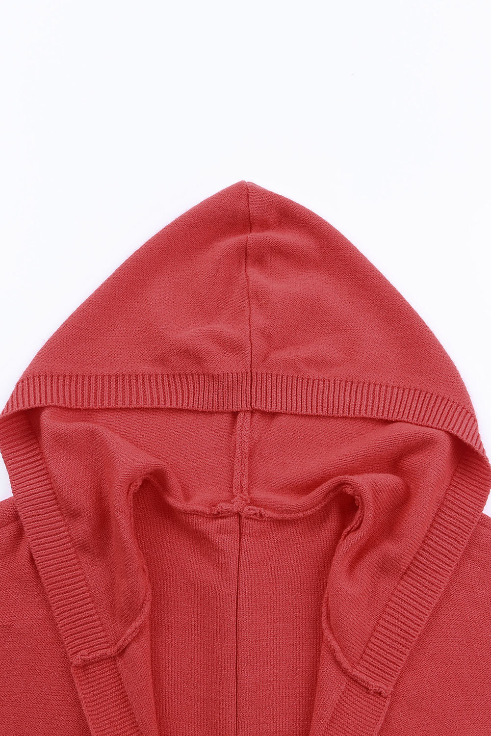 Rib Trimmed Batwing Sleeve Hooded Cardigan-yoyobikini