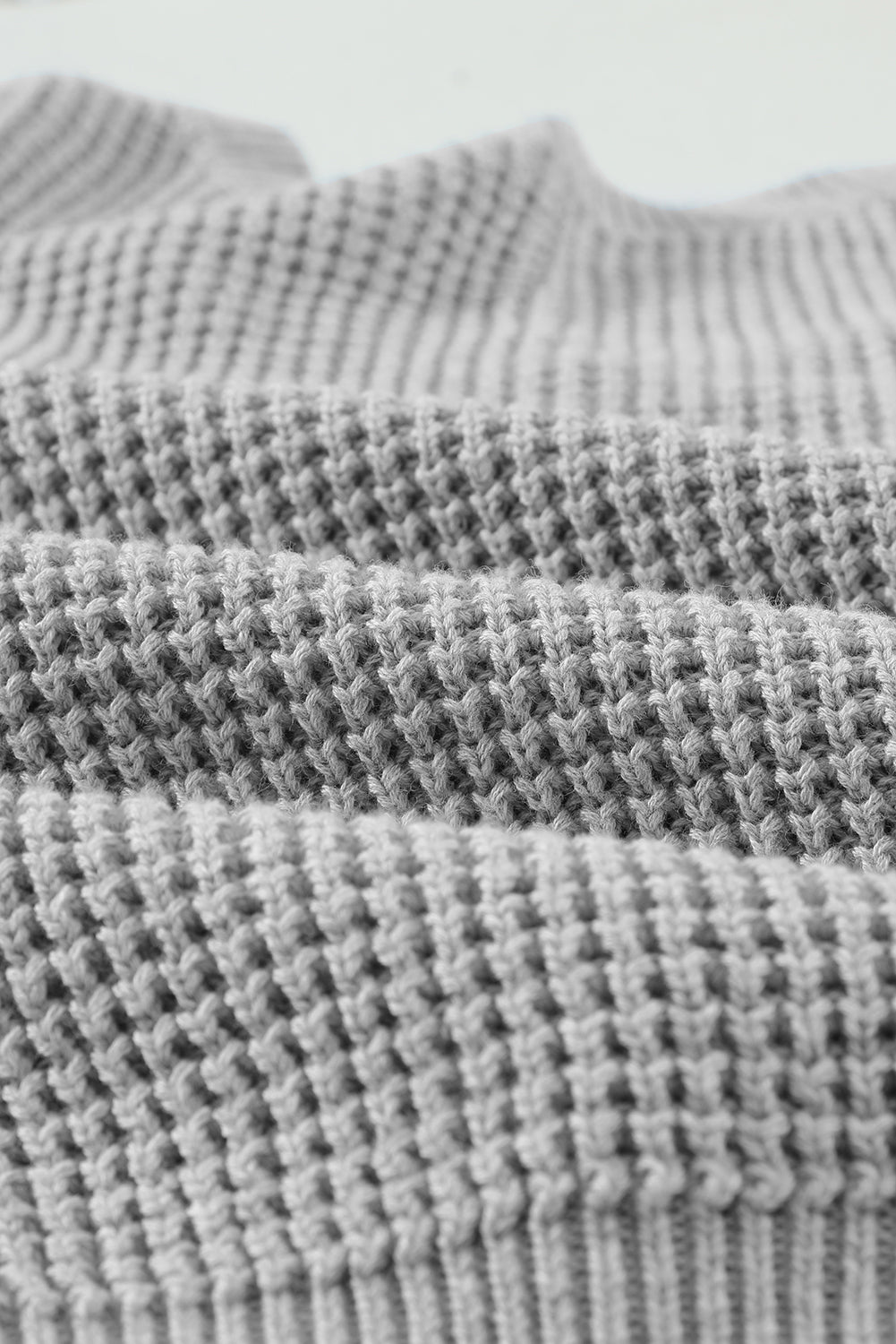Gray Cross Back Hollow-out Sweater-yoyobikini