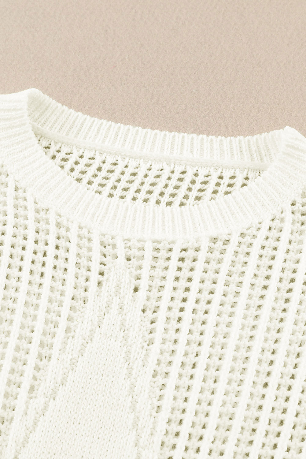 White Seeing Stars Oversized Sweater-yoyobikini