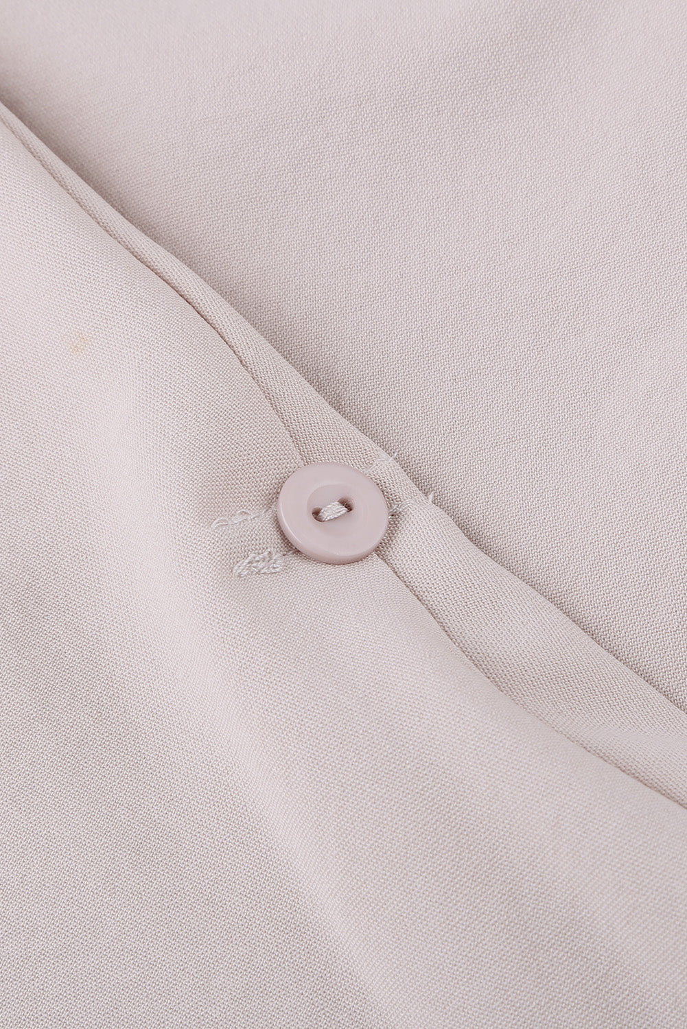Apricot V Neck 3/4 Sleeve High Low Hem Shirt-yoyobikini