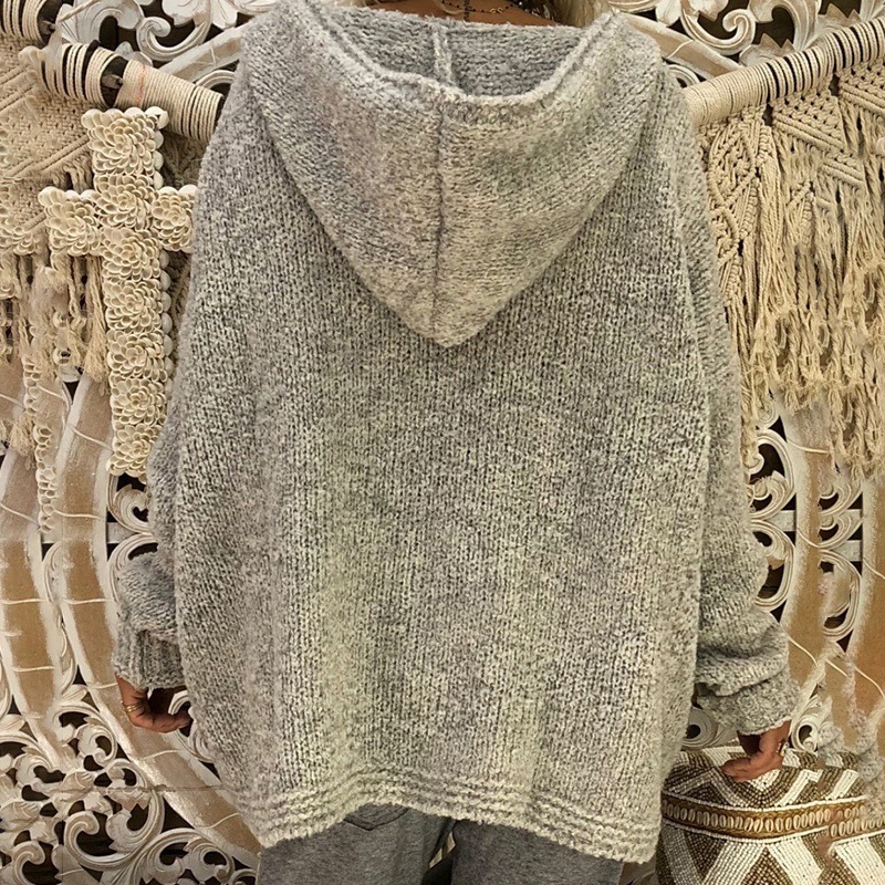 V-neck Long Sleeve Loose Sweater