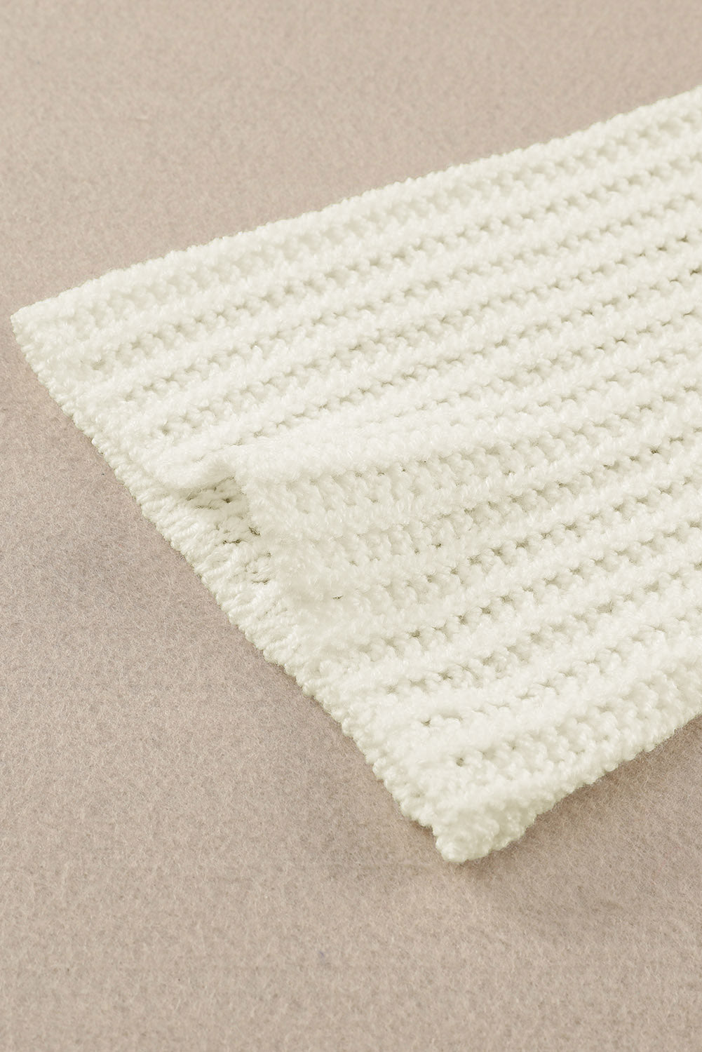White Seeing Stars Oversized Sweater-yoyobikini
