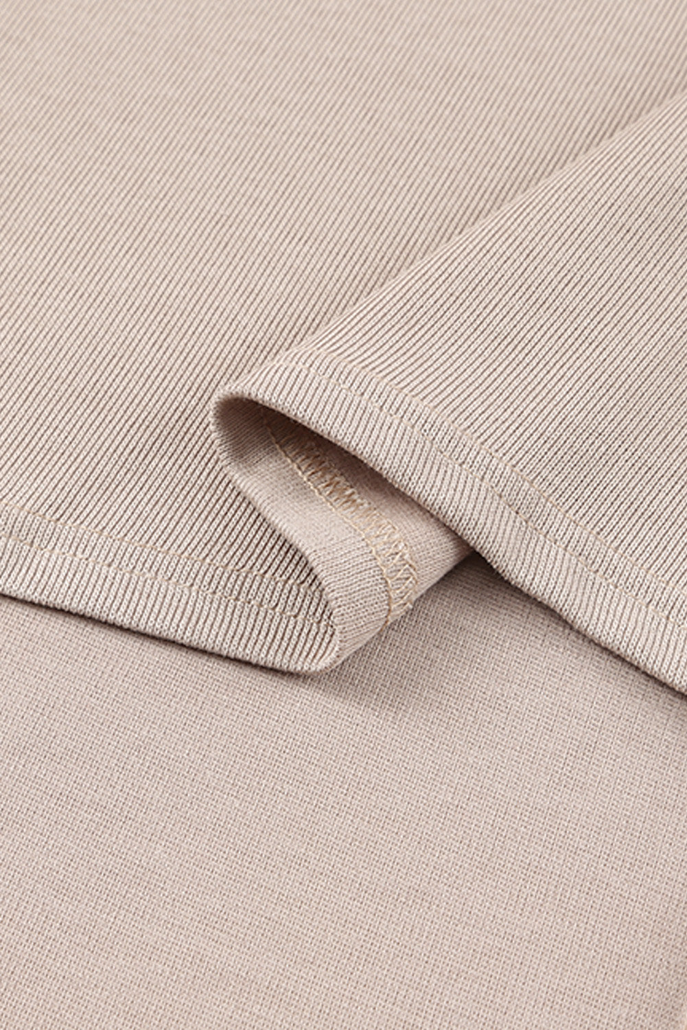 Khaki Lightweight Knit Oversize Blouse-yoyobikini