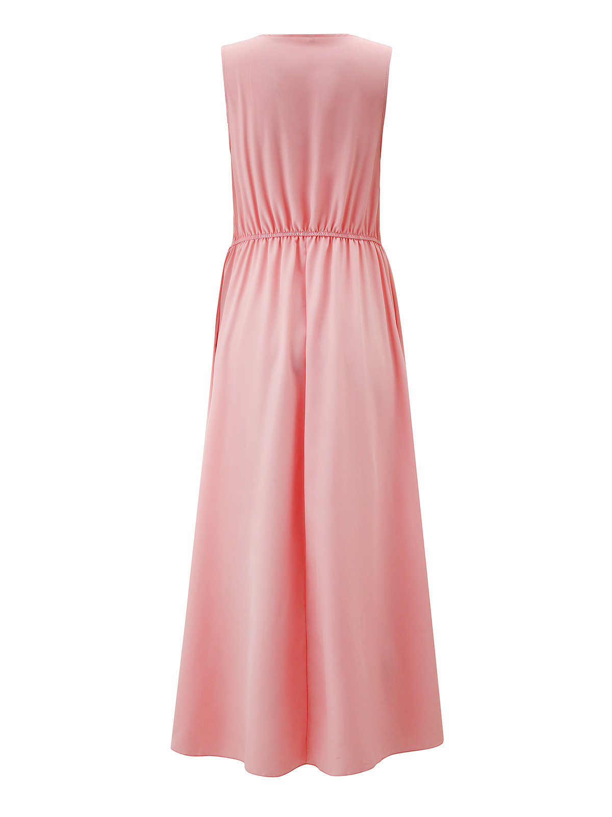 Party Dresses Burgundy V-Neck Sleeveless Long Semi Formal Dress