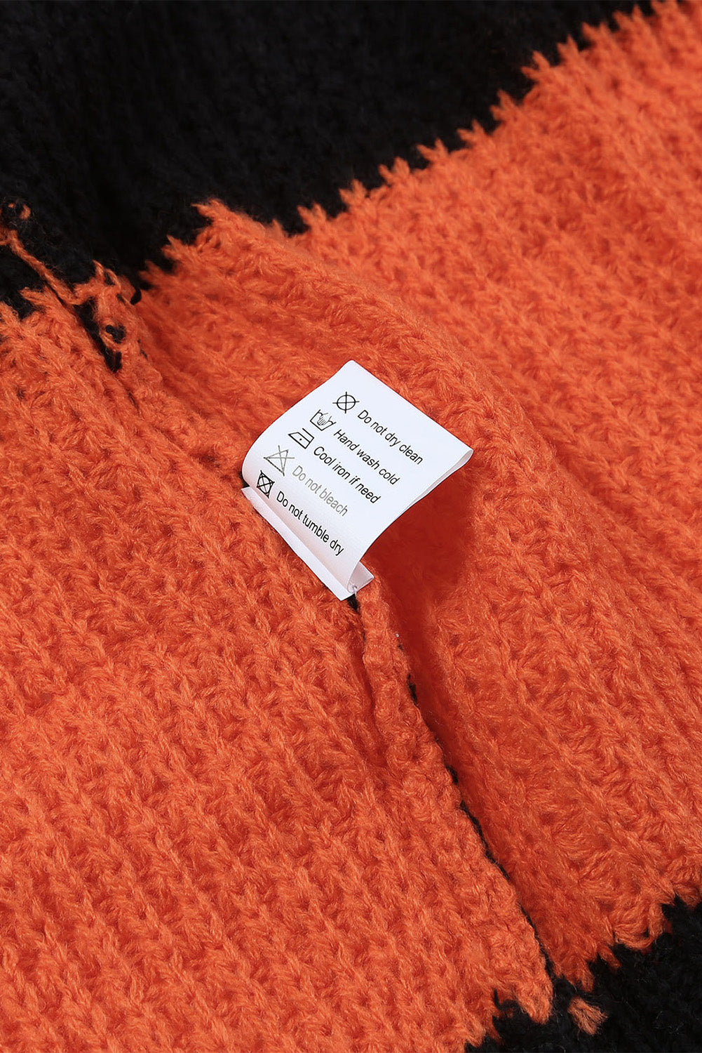 Multicolor Waffle Knit Color Block Open Front Cardigan-yoyobikini