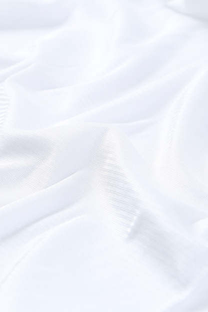 Palm Tree Leaf Print Ivory Sleeveless Dress-yoyobikini