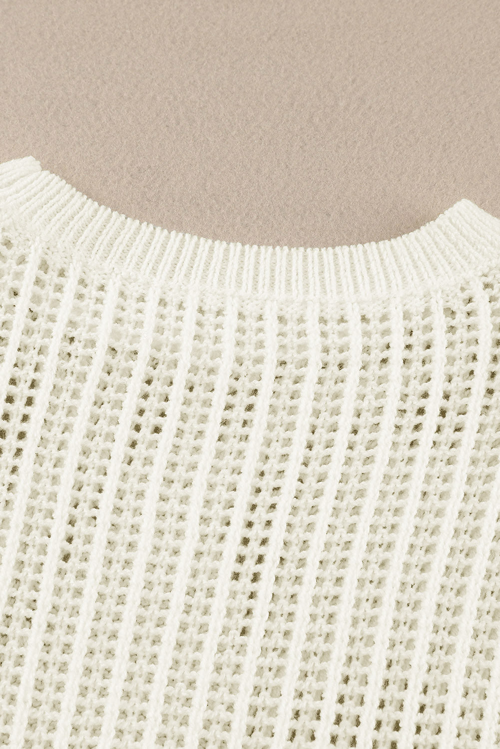 White Seeing Stars Oversized Sweater-yoyobikini