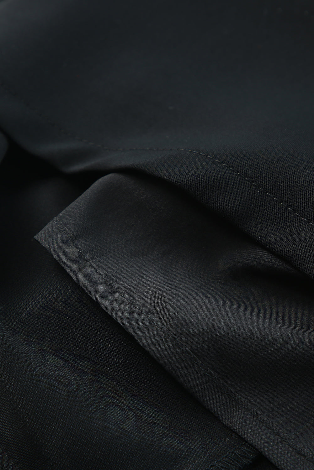 Black Single Short Sleeve Ruched Bodycon Dress-yoyobikini