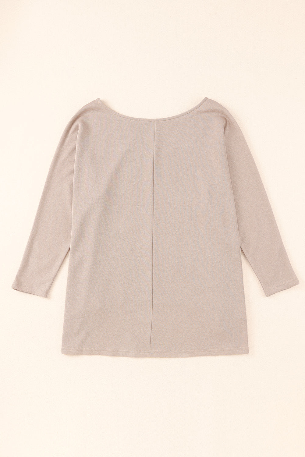 Khaki Lightweight Knit Oversize Blouse-yoyobikini