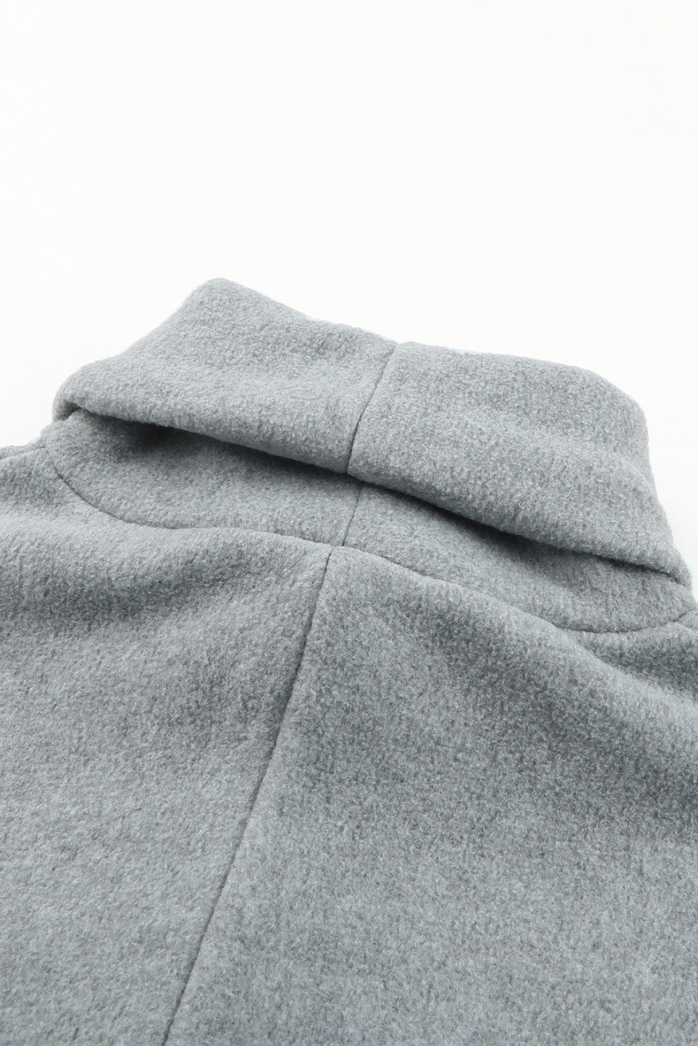 Gray Cowl Neck Contrast Dolman Sleeve Terry Pullover Top-yoyobikini