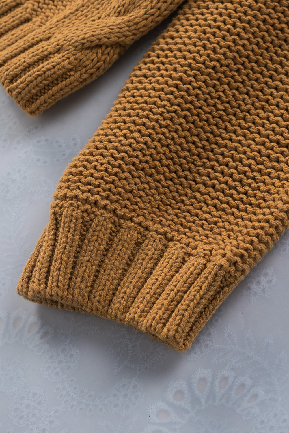 Cuddle Weather Cable Knit Handmade Turtleneck Sweater-yoyobikini