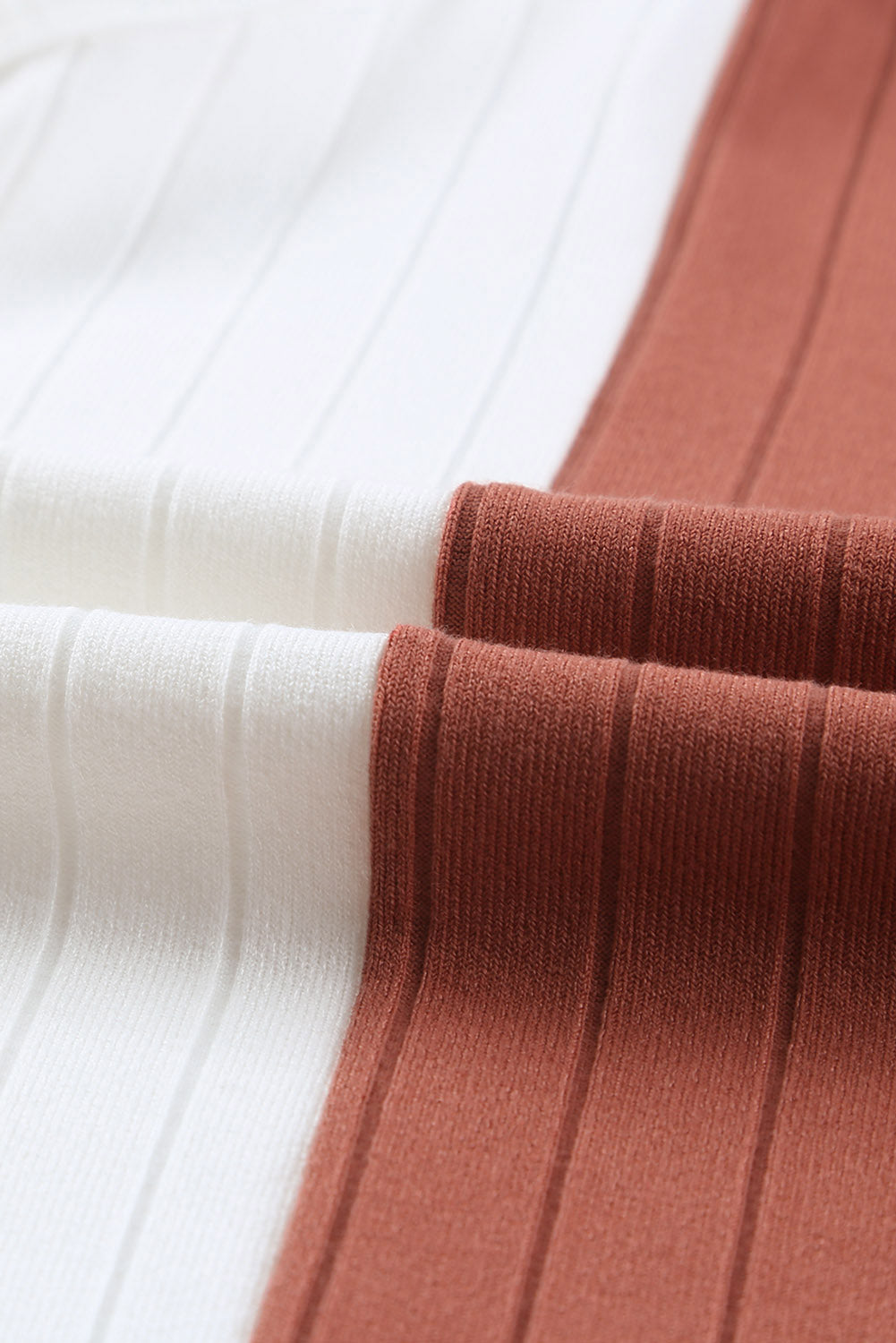 Apricot Colorblock Dolman Knit Top-yoyobikini