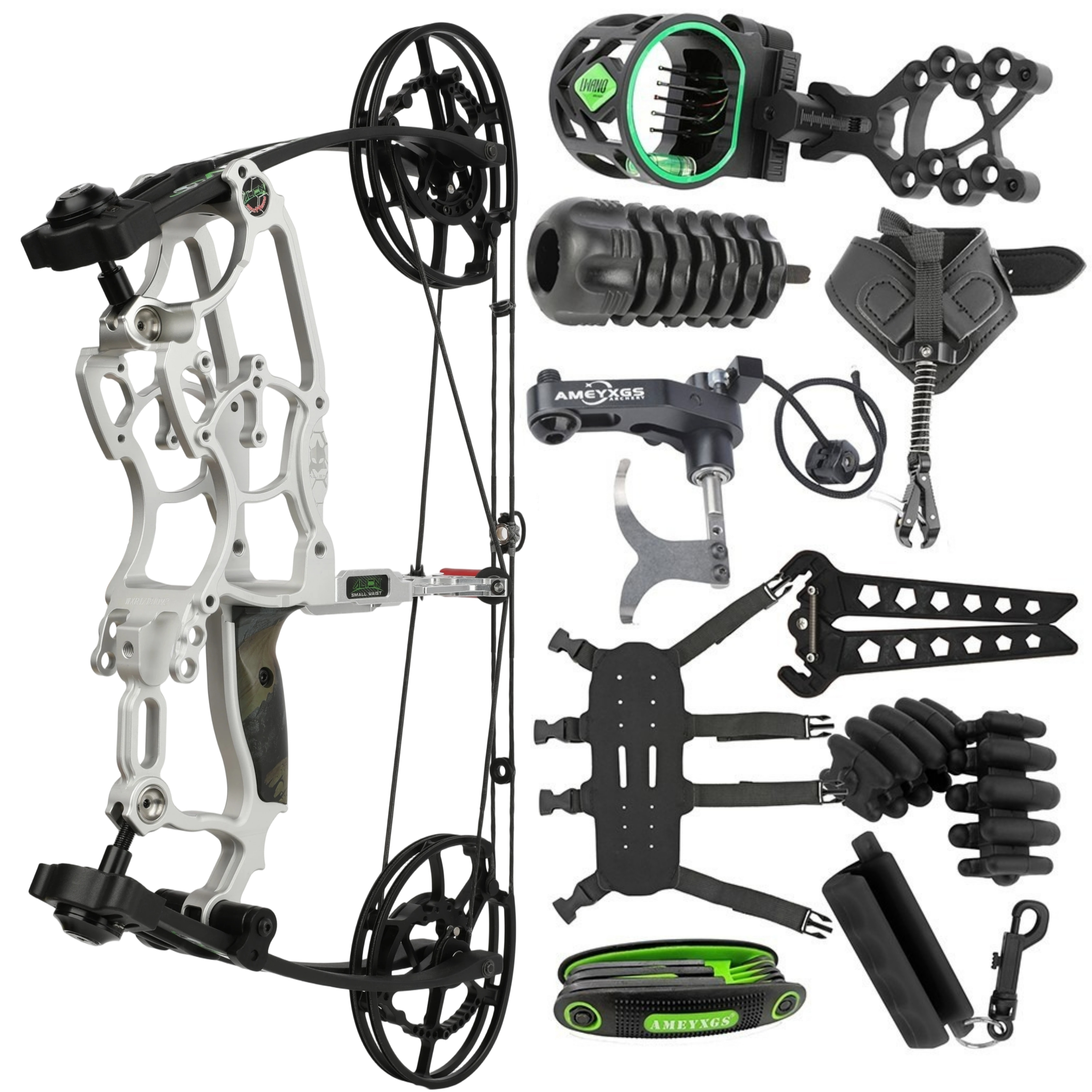 Adjustable 30-70LBS Dual Use Compound Bow Set Shooting 