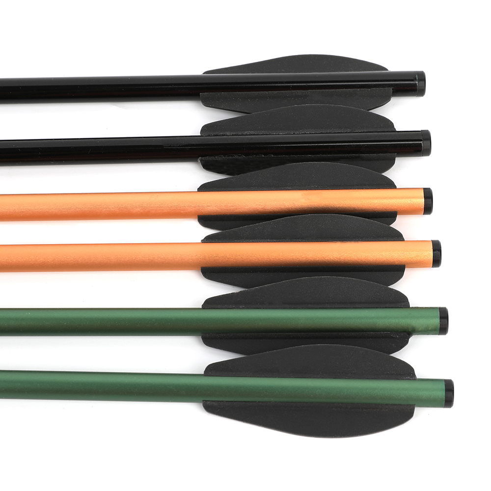 6" Small Aluminum Arrow for Pistol Crossbow Hunting (6 Pack)