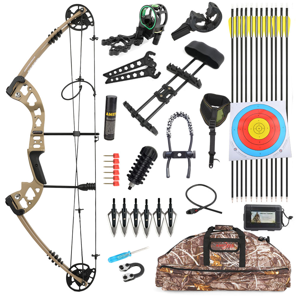 JUNXING Battleship PRO Compound Bow Hunting Bow 30-55 lbs 