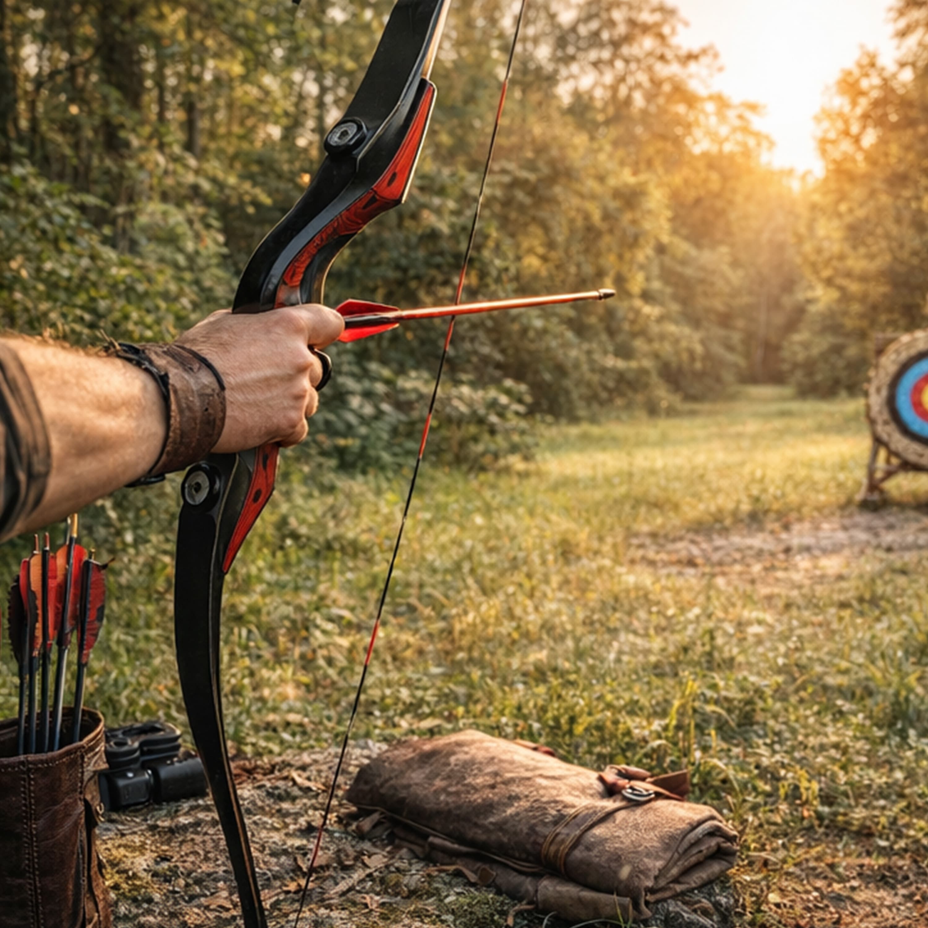 CHN Archery Recurve Bow Arrow Kit 25–50lbs Target Shooting